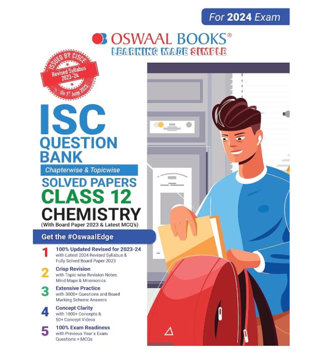 Oswaal ISC Question Bank Class 12 Chemistry Book (2024 Exam)